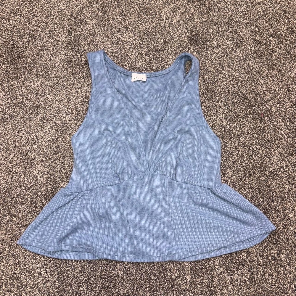 LE LIS BOUTIQUE tank top blue size Medium